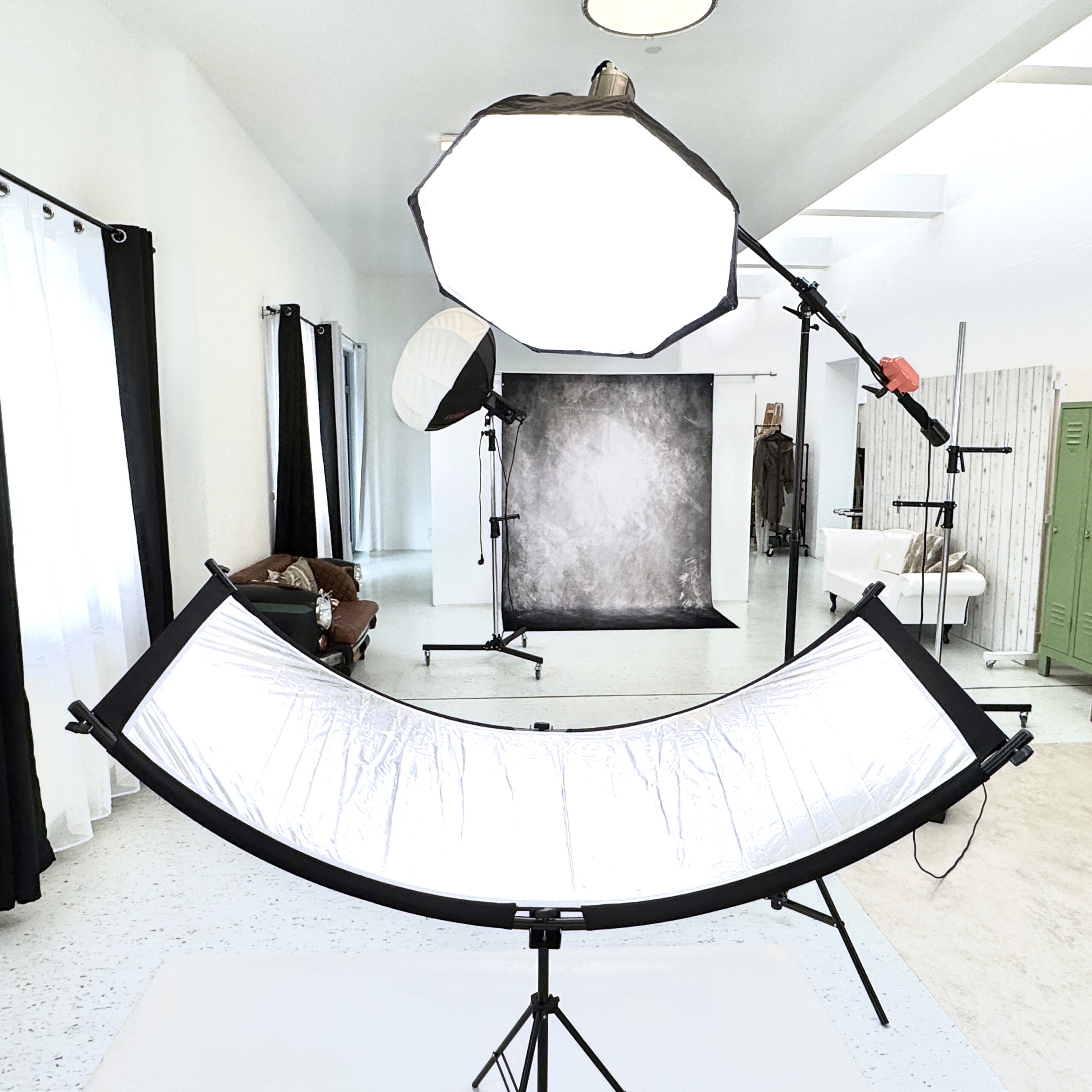 Für schöne Portraits: gebogener Reflektor